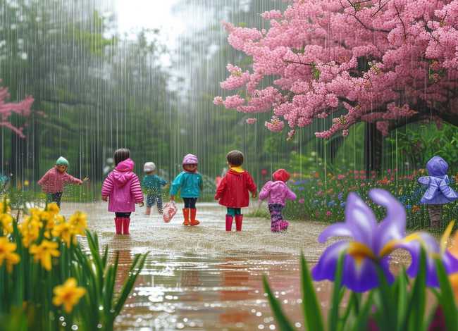 春雨的色彩幼儿故事，春雨的色彩幼儿园故事