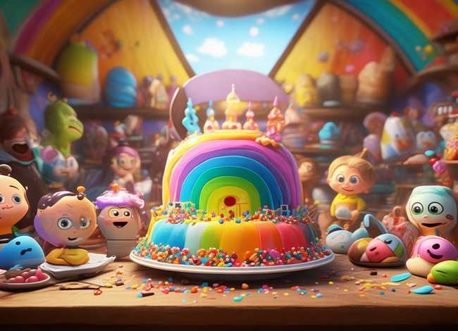 彩虹蛋糕故事绘本ppt 彩虹蛋糕故事绘本