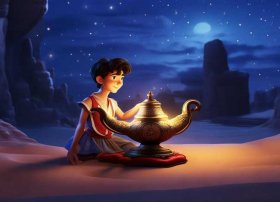 阿拉丁神灯童话故事原文（阿拉丁神灯的故事原文完整版）