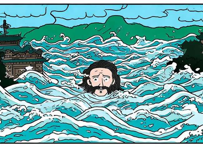 大禹治水的绘本故事图片；大禹治水的绘本故事图片简笔画