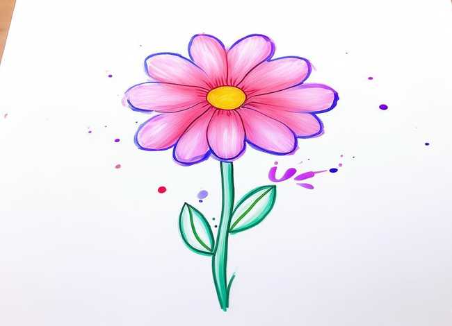 兰花的儿童画简单 - 兰花的儿童画简单图片