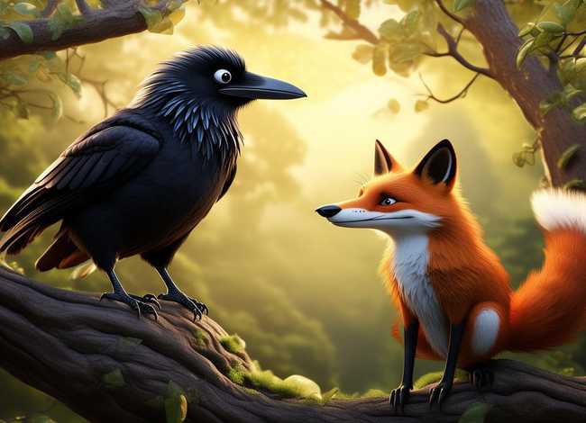 乌鸦与狐狸讲故事，乌鸦与狐狸讲故事视频