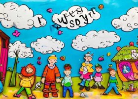 小学生故事绘画，小学生故事绘画底板