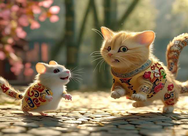 十二生肖猫和老鼠的故事；十二生肖猫和老鼠的故事续写