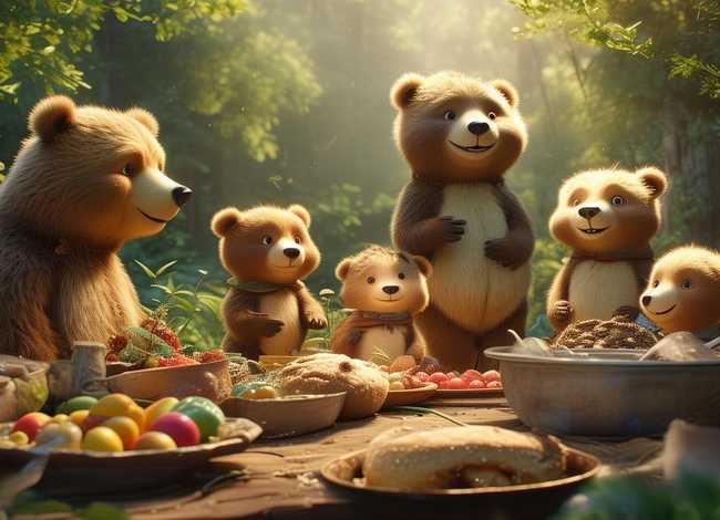 儿童故事熊妈妈请客；幼儿故事熊妈妈请客