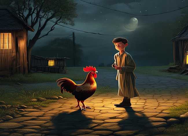 半夜鸡叫儿童故事ppt，半夜鸡叫故事文字版