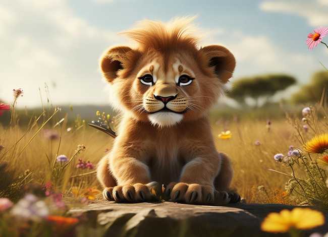 小狮子理发绘本故事，小狮子理发绘本故事图片高清