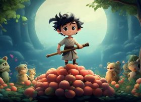 桃太郎儿童睡前故事、睡前故事桃太郎的故事