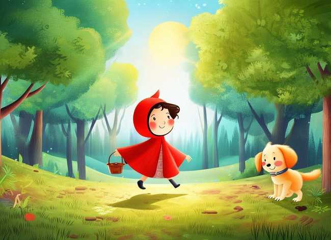 幼儿童话故事小红帽图片简单 幼儿故事小红帽简短篇
