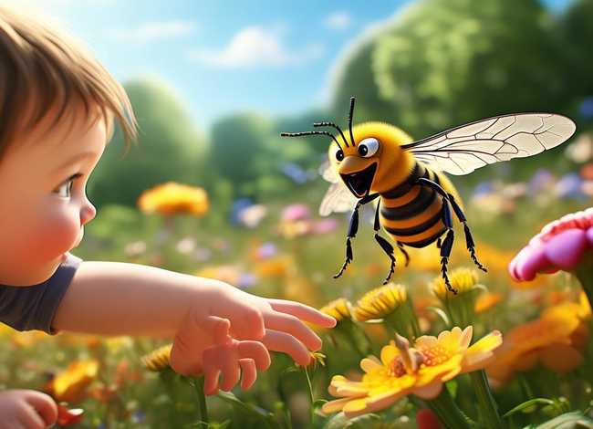 小蜜蜂蜇人的儿童故事（小蜜蜂蛰人的故事）