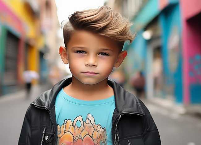 时尚男童发型，男孩儿时尚发型