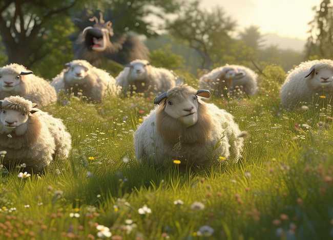 七只羊儿童故事、少儿故事七只小羊
