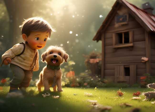 儿童故事儿童故事买犬 买犬捕鼠寓言故事