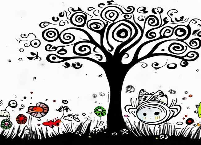 儿童画黑白画、儿童画黑白画图片