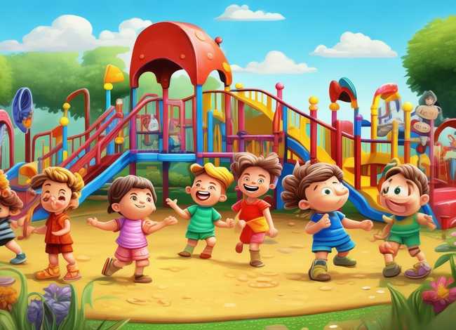 儿童游戏故事绘画、幼儿游戏故事绘画