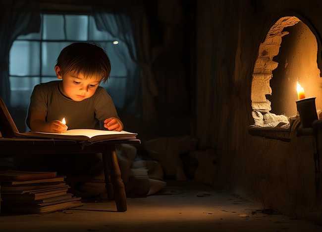 凿壁偷光的故事儿童故事 - 凿壁偷光的故事简洁版