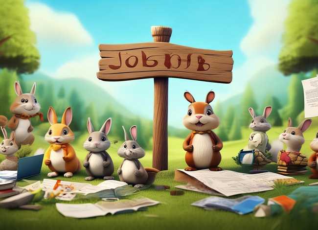 小动物找工作故事，小动物找工作故事图片