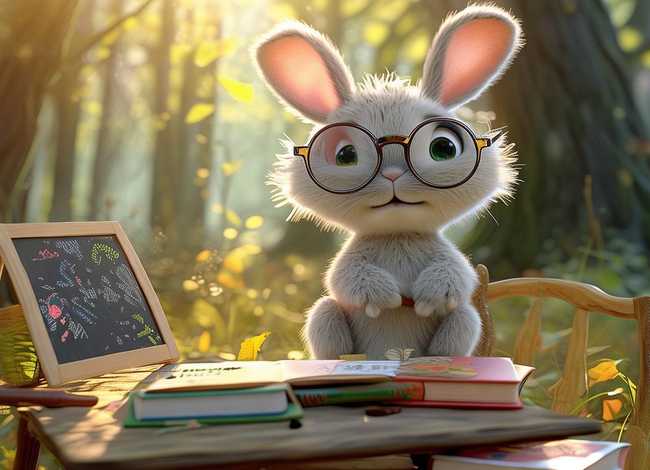 小兔子近视了儿童故事 - 小兔近视了故事的教案