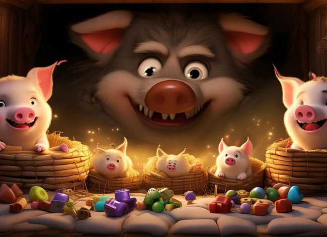 儿童睡前故事三只小猪和大灰狼 幼儿睡前故事在线听三只小猪和大灰狼