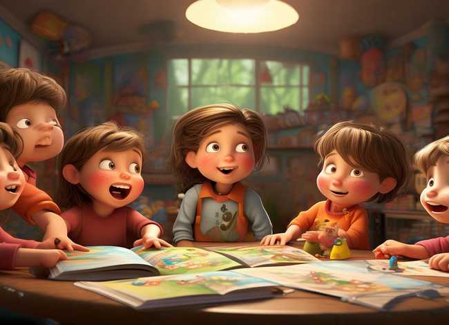 3-4岁儿童故事画 - 3到4岁幼儿故事