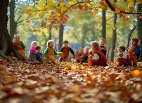 落叶课程故事、幼儿园课程故事落叶