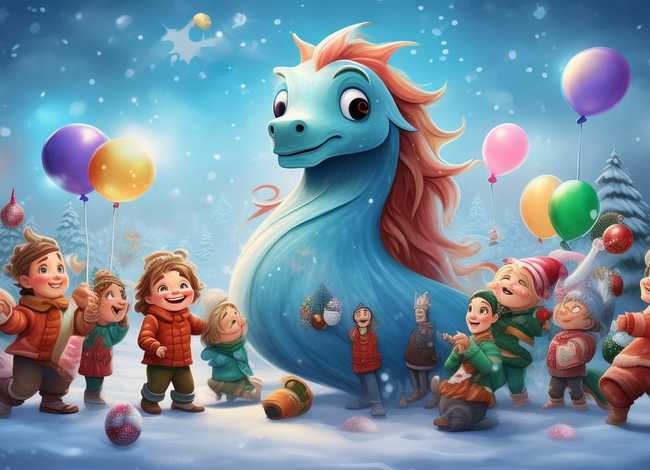 海马体的故事儿童（海马体儿童圣诞照）