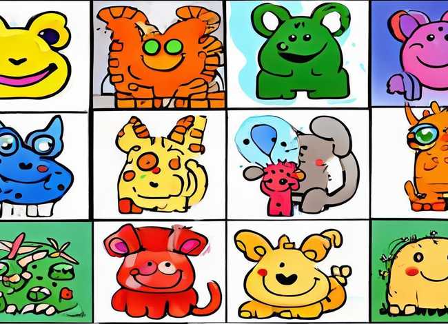 动物的儿童画图片大全，动物的儿童画图片大全简单好看