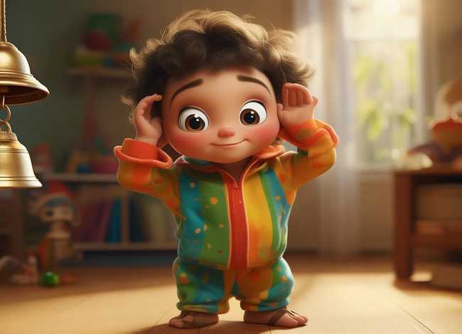 儿童故事掩耳盗铃视频素材、幼儿故事掩耳盗铃视频