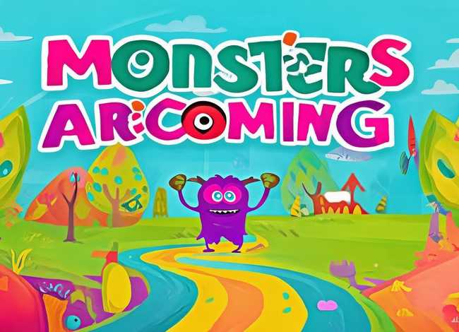 怪兽来了故事儿童版，怪兽来了的儿童画简单又漂亮