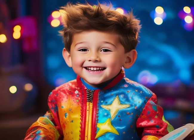 儿童讲故事男生服装；小男孩讲故事比赛服装