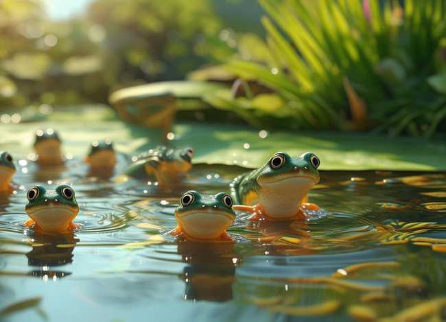 儿童绘画小故事带图小蝌蚪找妈妈，绘画故事大全带图片 小蝌蚪找妈妈