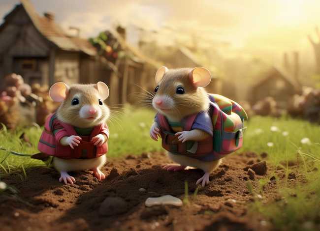 地鼠的故事-小地鼠第一次上学 小地鼠种地的故事