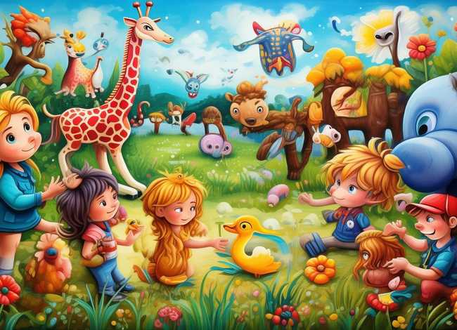 动物园儿童画（动物园儿童画考级三级）