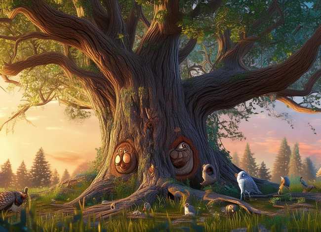 大树的故事创意画，大树的故事创意画怎么画