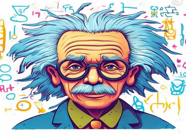 爱因斯坦创意画图片大全，爱因斯坦创意画图片大全简单