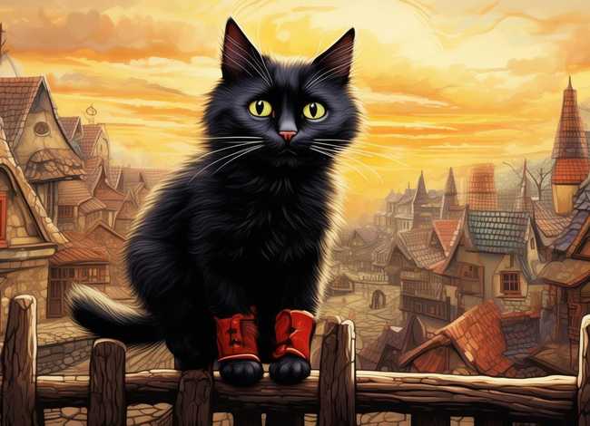 幼儿故事穿靴子的猫 - 幼儿故事穿靴子的猫图片