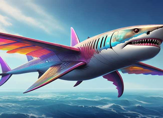 手绘传说故事 - 手绘传说故事-飞机鲨鱼