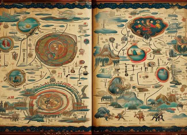 古代神话故事思维导图；中国古代神话故事思维导图