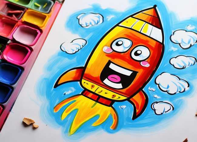 火箭儿童简笔画 - 火箭儿童简笔画最简单的