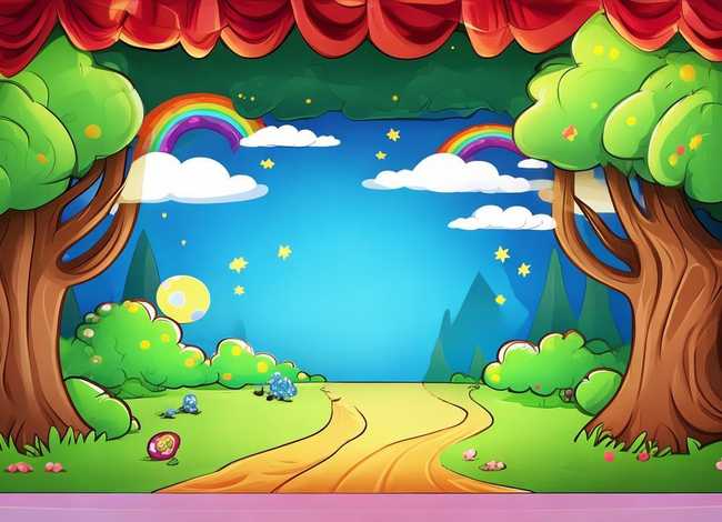 儿童剧舞台背景图；儿童剧舞台背景图片