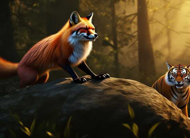 故事改编狐假虎威、改编狐假虎威的故事400字