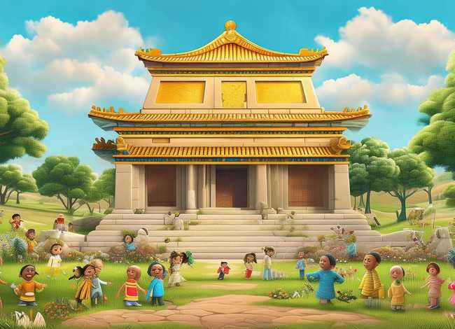 黄帝陵儿童画简介 - 儿童黄帝陵的简单画法