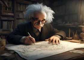 爱因斯坦的画的秘密 - 爱因斯坦画画的故事