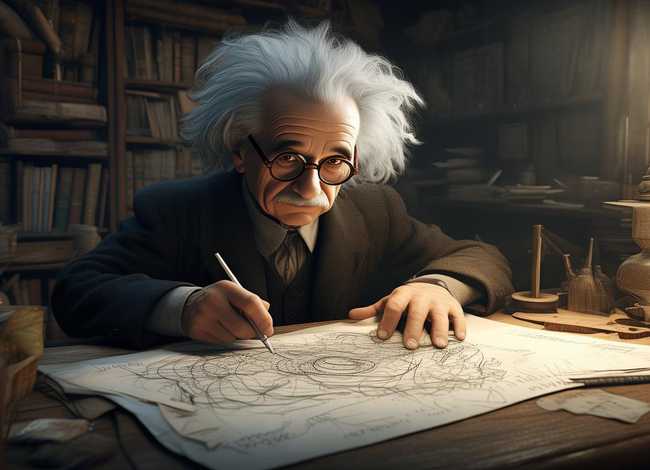 爱因斯坦的画的秘密 - 爱因斯坦画画的故事