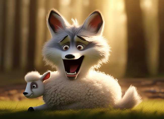 儿童故事害怕羊的狼；害怕羊的狼的故事