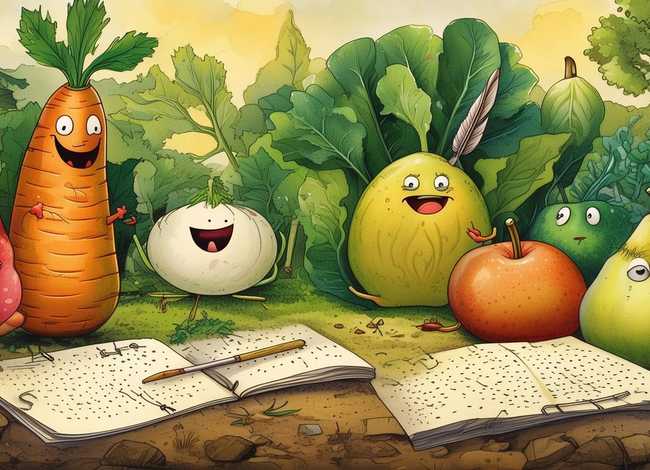 蔬菜水果的故事绘画 蔬菜水果的故事绘画图片