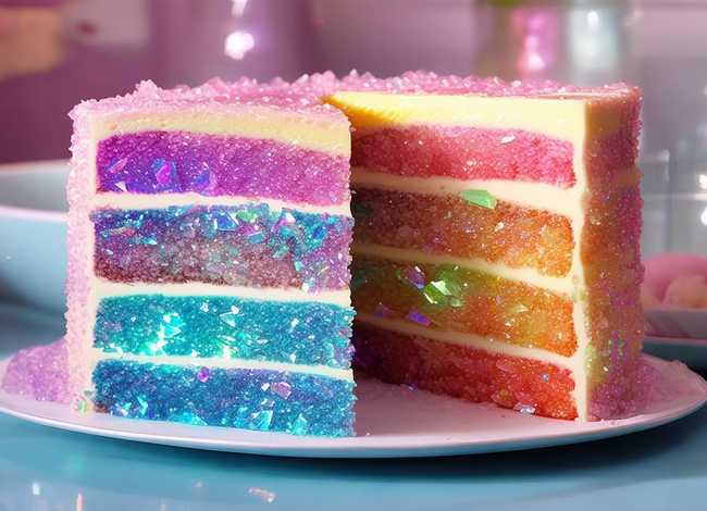 彩虹水晶蛋糕图片大全、彩虹水晶蛋糕图片大全大图