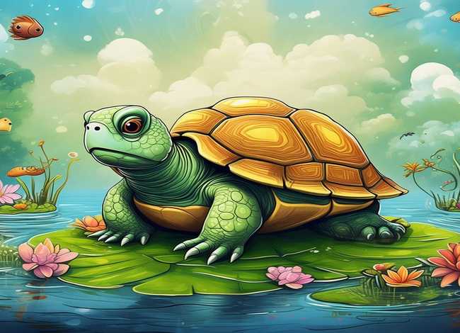 聪明的小乌龟儿童故事图片 - 聪明的乌龟故事图片 绘本 聪明的小乌龟儿童故事图片 - 聪明的乌龟故事图片 绘本