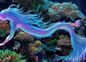 海底美人鱼简笔画、海底美人鱼简笔画教程