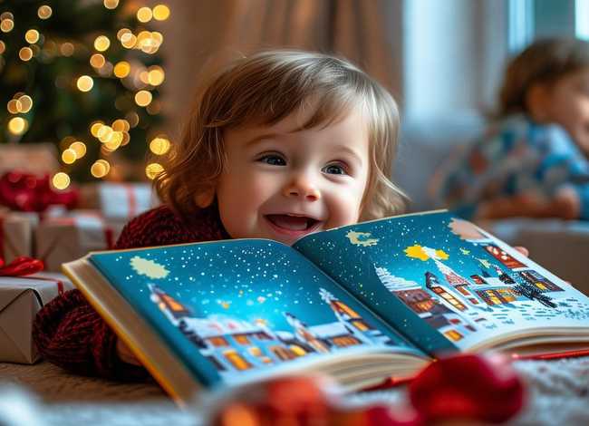 大卫圣诞故事书儿童（分享绘本故事大卫,圣诞节到啦!）